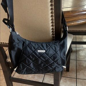 Black Quilted Crossbody Bag